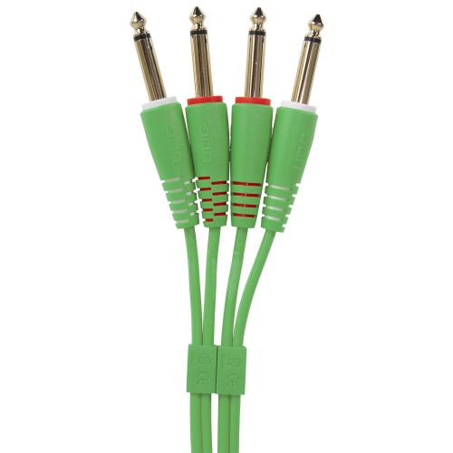 Аудиокабель UDG Set Jack-Jack 1,5m Green (U97002GR)